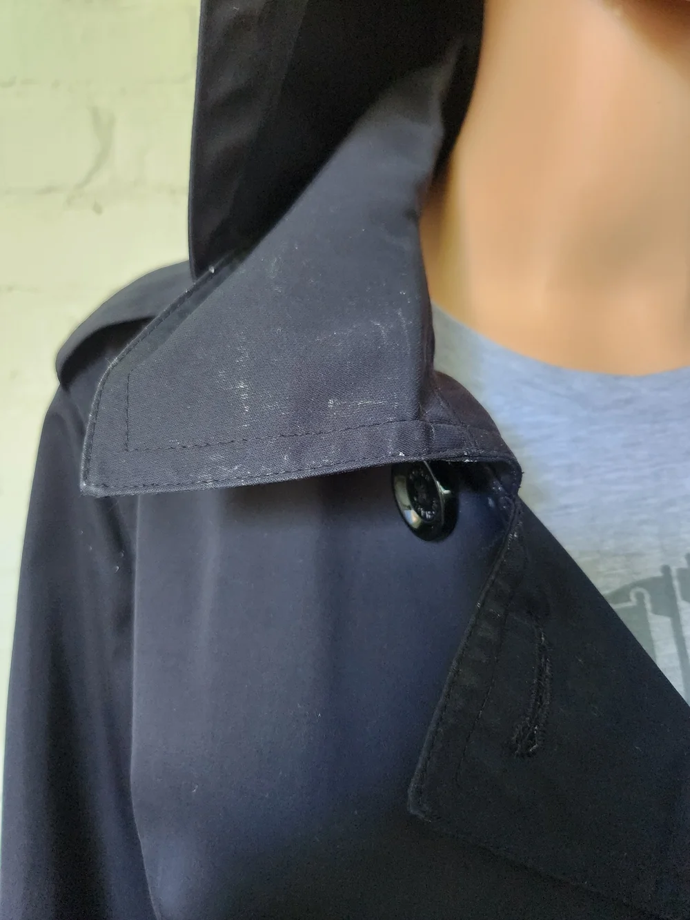 Michael Kors Black Hooded Utility Jacket with Belt